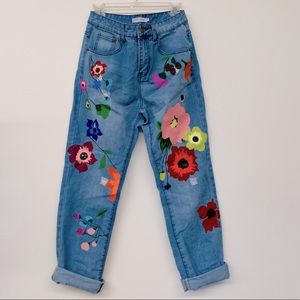 Funky Vintage Painted Pants